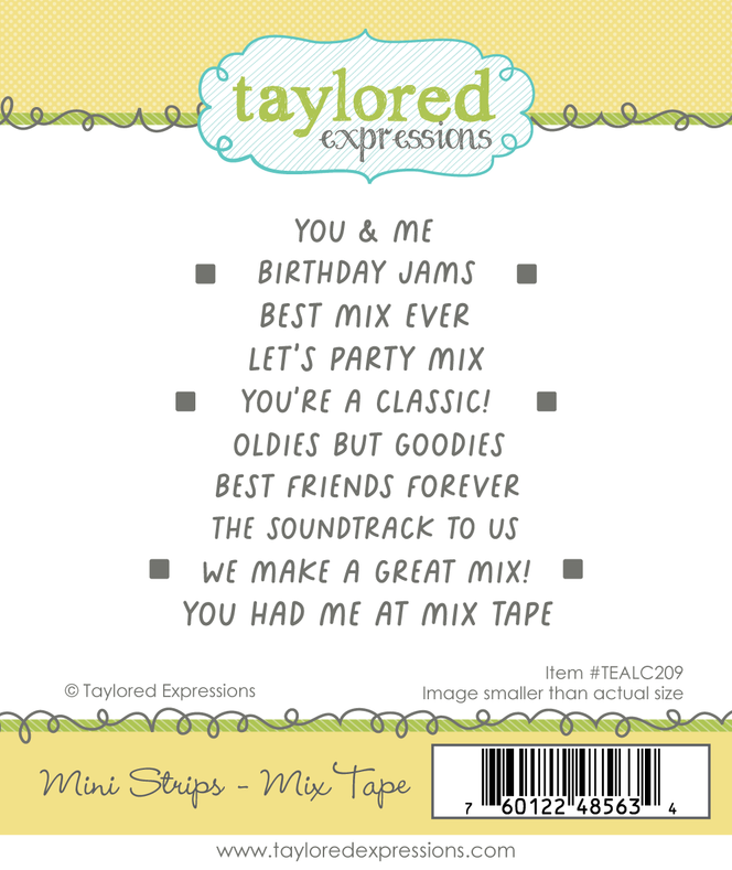Mini Strips Stamp - Mix Tape