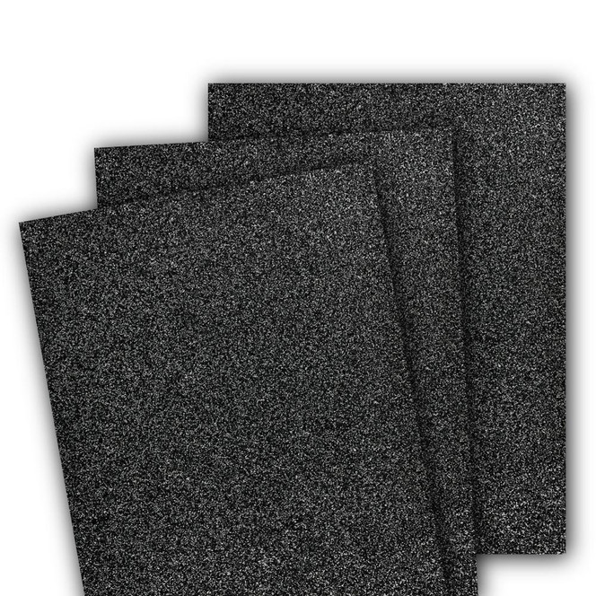 Glitter Cardstock - Black