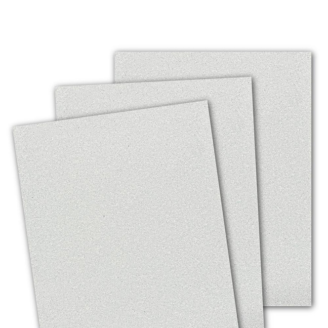 Image of Glitter Cardstock - Sugar Cube which is a white color.