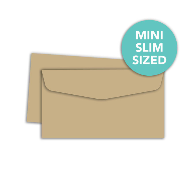 Mini Slim Envelopes - Toffee