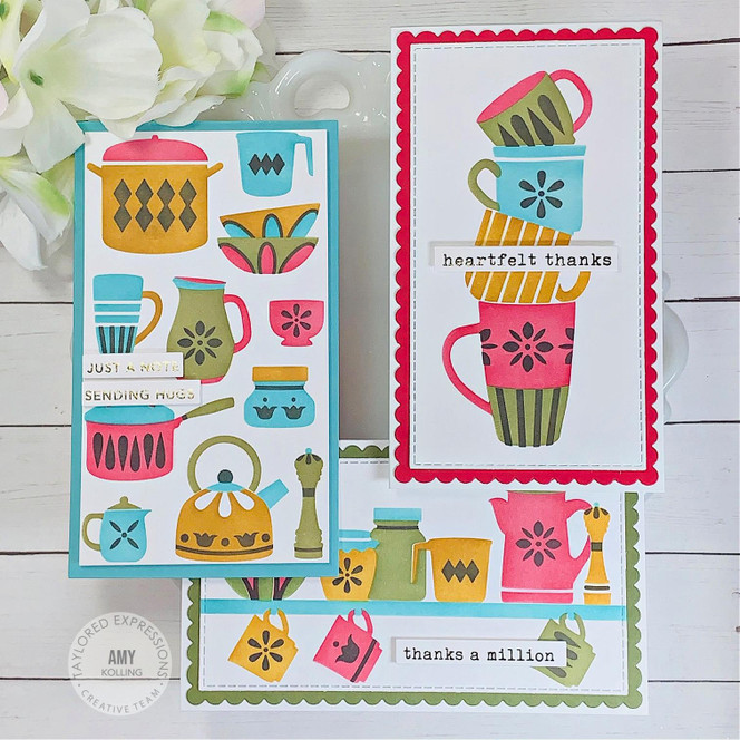 Triple Slim Layering Stencil - In the Kitchen