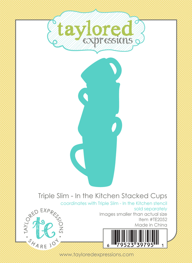 Triple Slim - In the Kitchen Stacked Cups Die