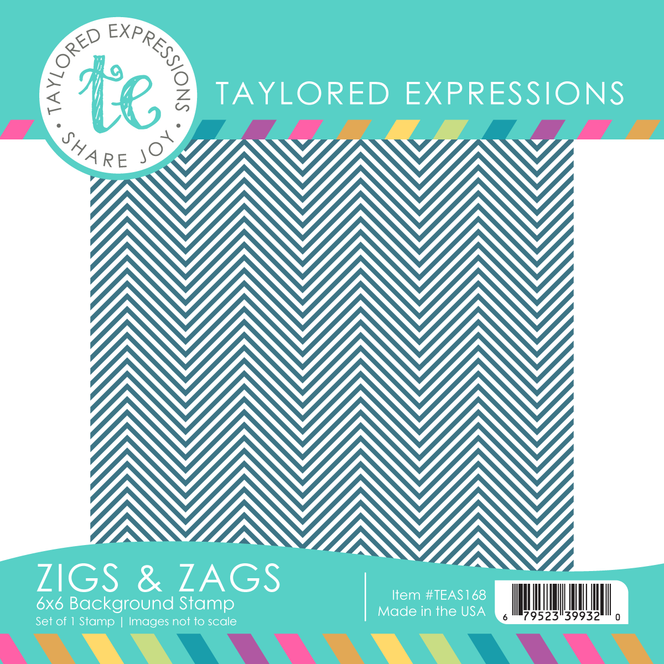 Zigs & Zags 6x6 Background Stamp