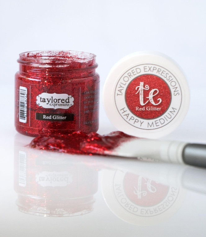 TE Happy Medium - Red Glitter