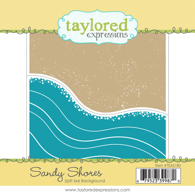 Sandy Shores Split 6x6 Background Stamp
