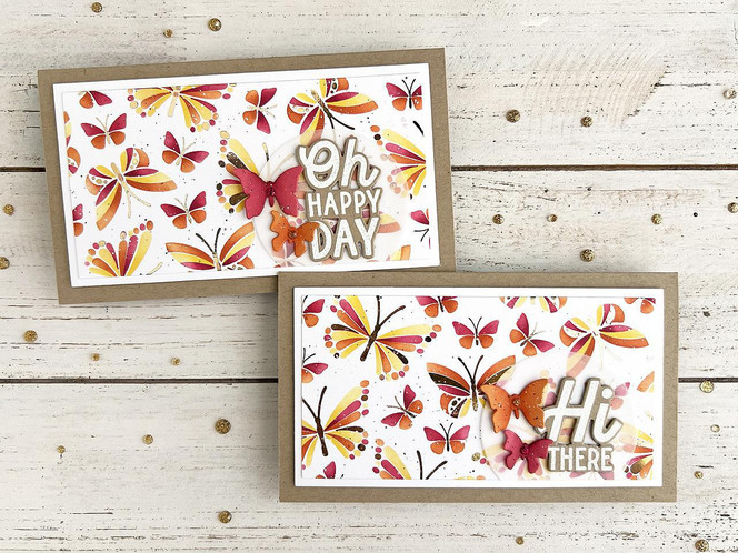 Fluttering Friends Layering Stencil