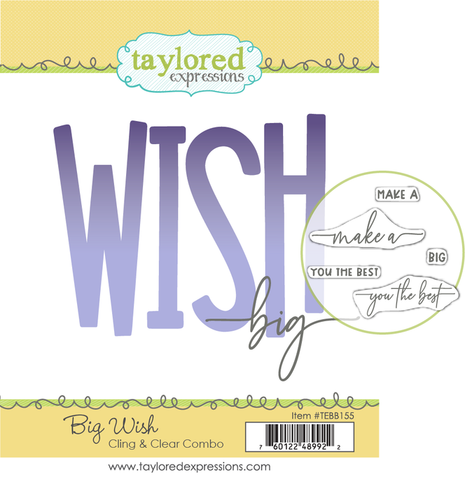 Big Wish Cling & Clear Stamp Combo