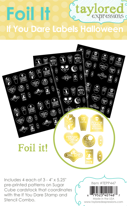 Foil It - If You Dare Labels - Halloween