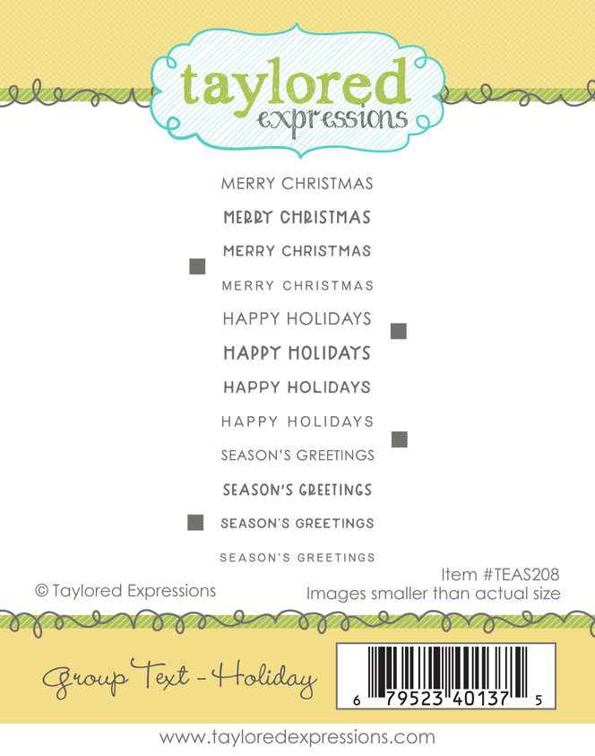 Group Text Stamp - Holiday