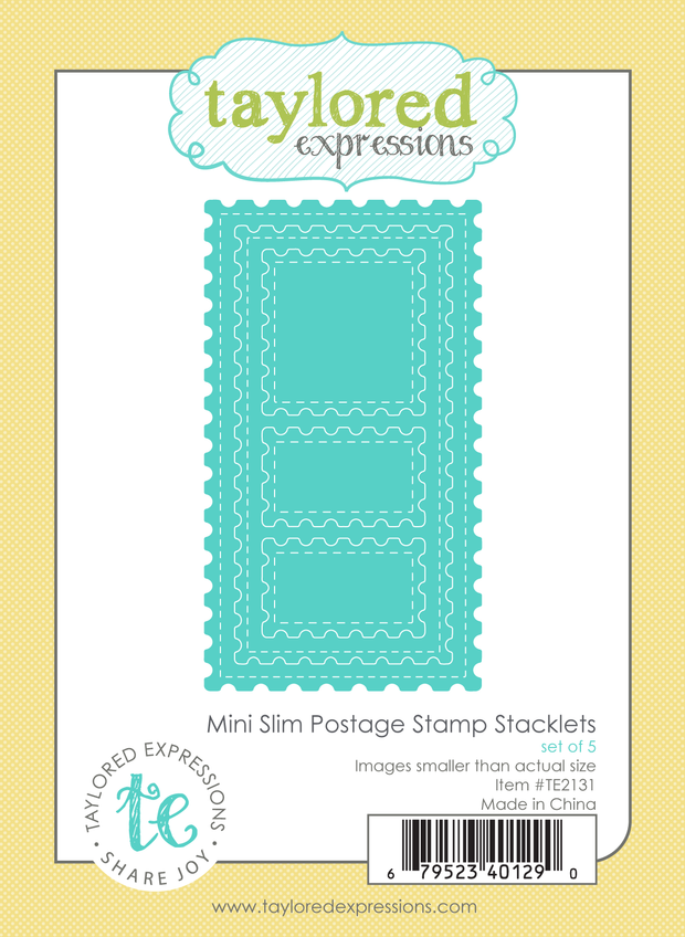 Mini Slim Postage Stamp Stacklets Die Set