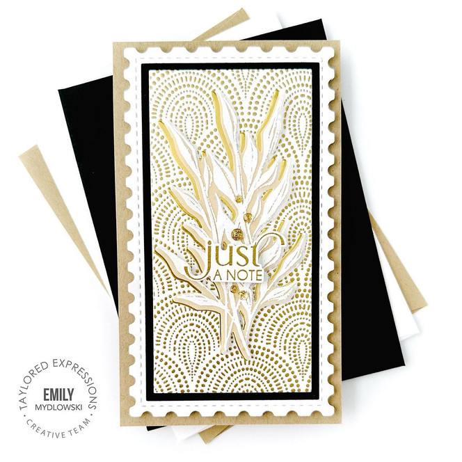 Handmade greeting card with flowers on it and just a note sentiment on it.
