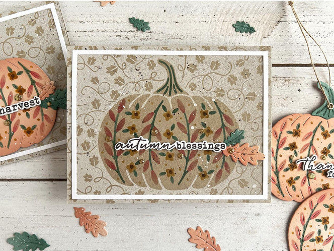 Plentiful Pumpkin Stamp & Stencil Combo