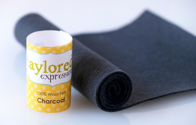 100% Wool Felt - Charcoal