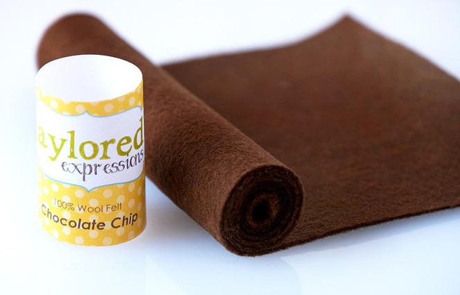100% Wool Felt - Chocolate Chip