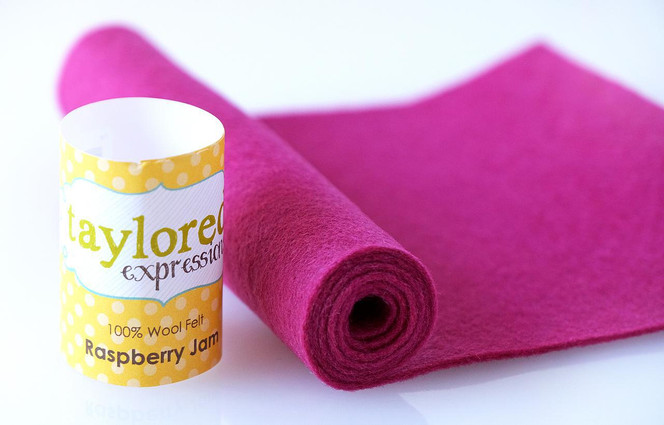 100% Wool Felt - Raspberry Jam