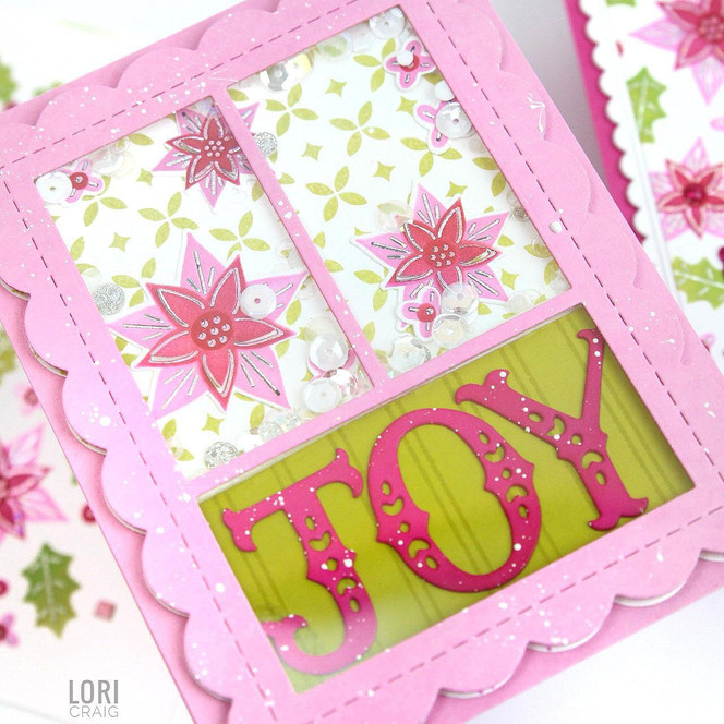 Scattered Holiday Blooms Layering Stencil