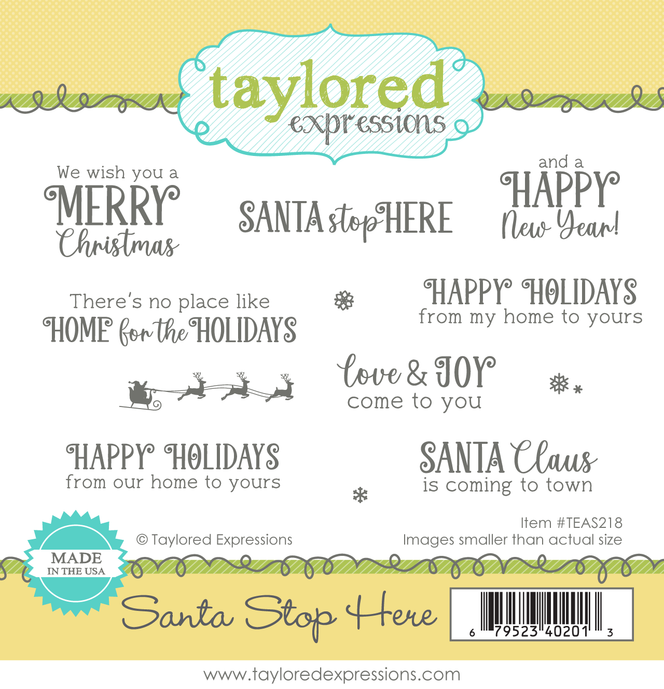 Santa Stop Here Stamp Set