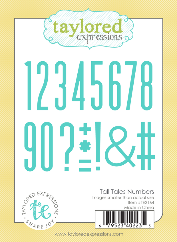 Tall Tales Numbers Die Set