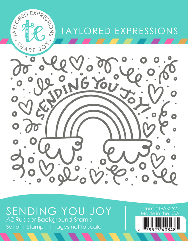 Sending You Joy Background Stamp