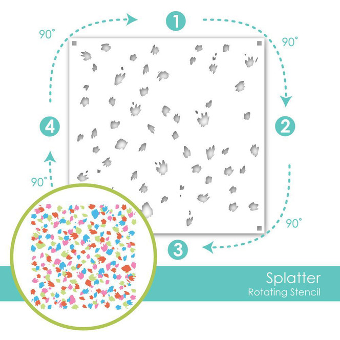 Rotating Splatter Stencil