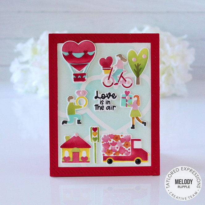 Around Town - Love Layering Stencil