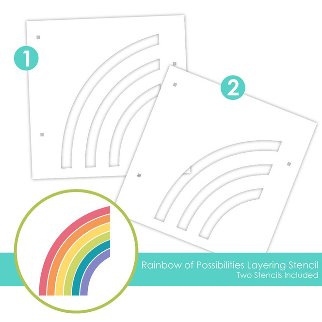 Rainbow of Possibilities Layering Stencil