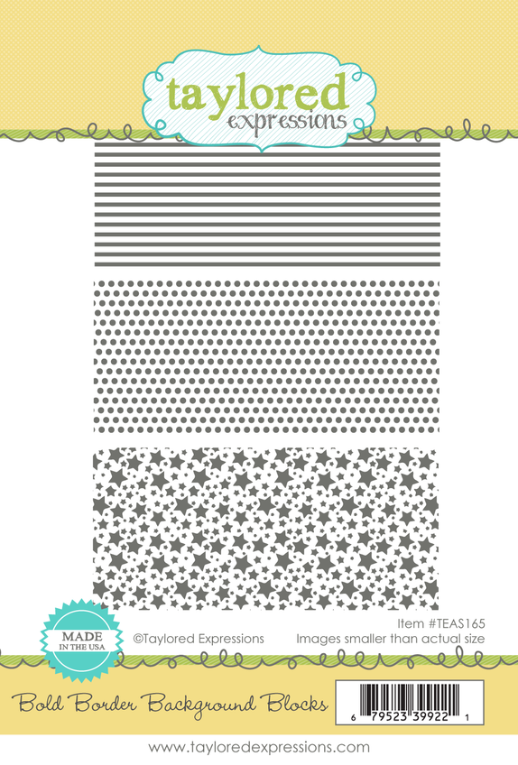 Bold Border Background Blocks Stamp Set