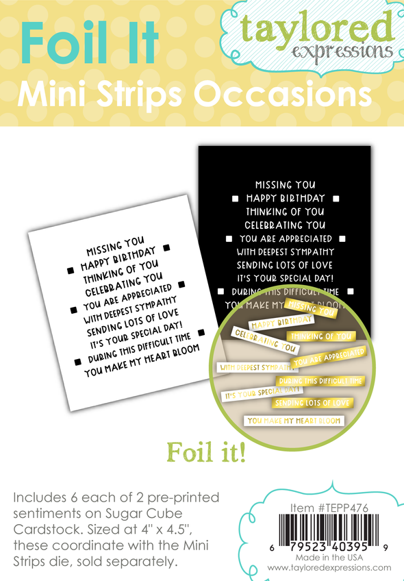 Foil It - Mini Strips Occasions