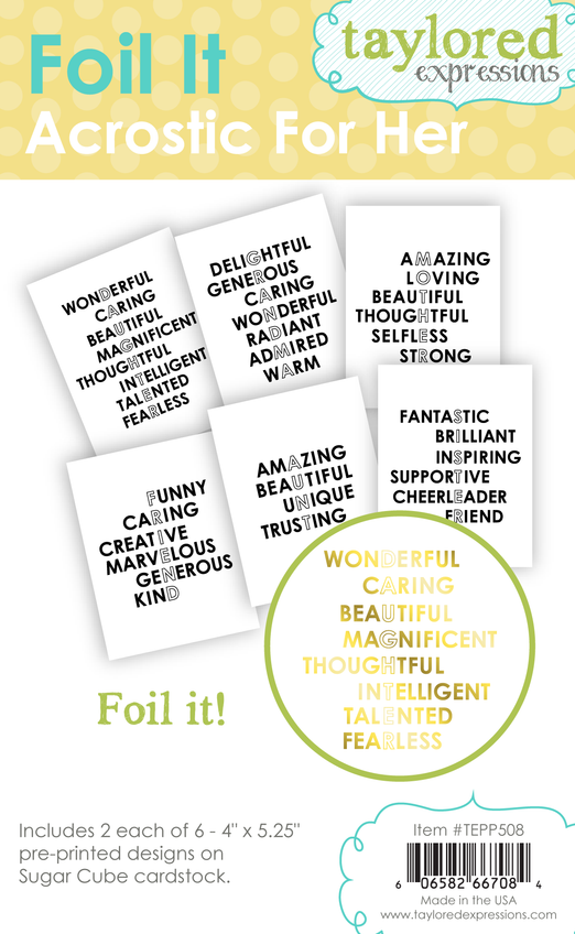 Foil It - Acrostic For Her