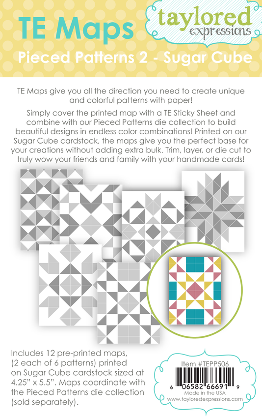 TE Maps - Pieced Patterns 2 - A2 Sugar Cube