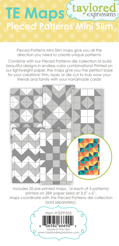 TE Maps - Pieced Patterns Mini Slim