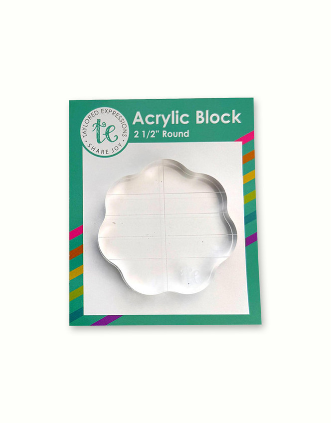 TE Acrylic Block - 3 1/4 in. round