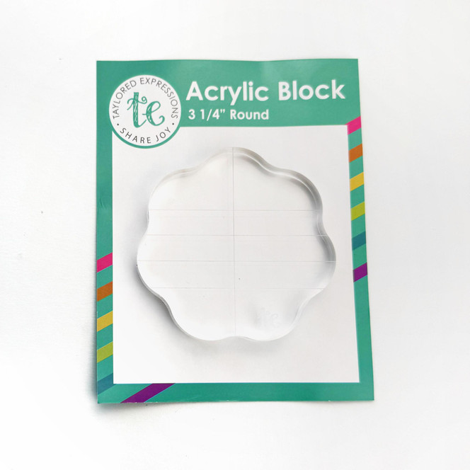 TE Acrylic Block - 3 1/4 in. round