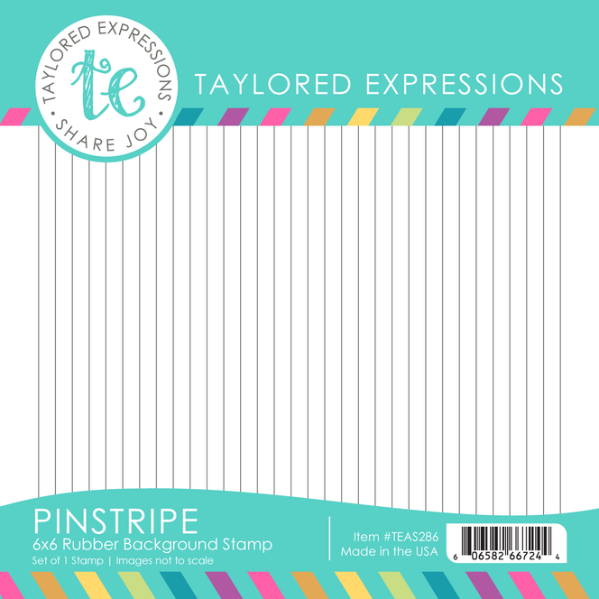 Pinstripe 6x6 Background Stamp