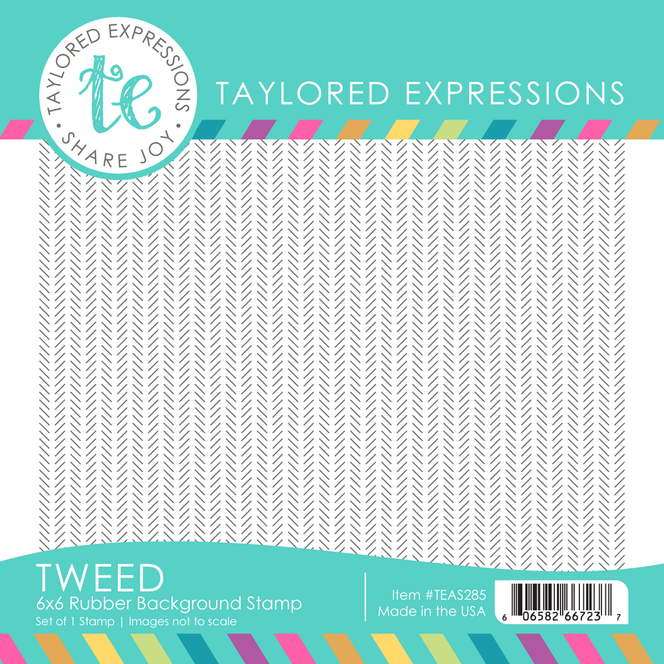 Tweed 6x6 Background Stamp