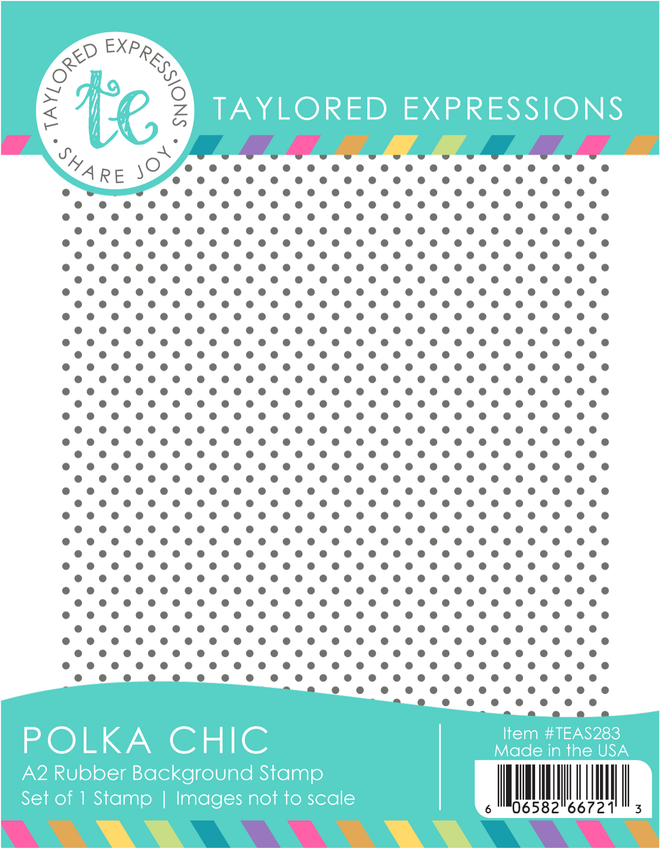 Polka Chic Background Stamp