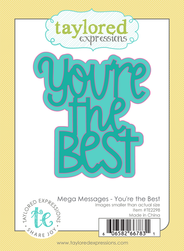 A graphic of packaging of a sentiment saying you're the best.