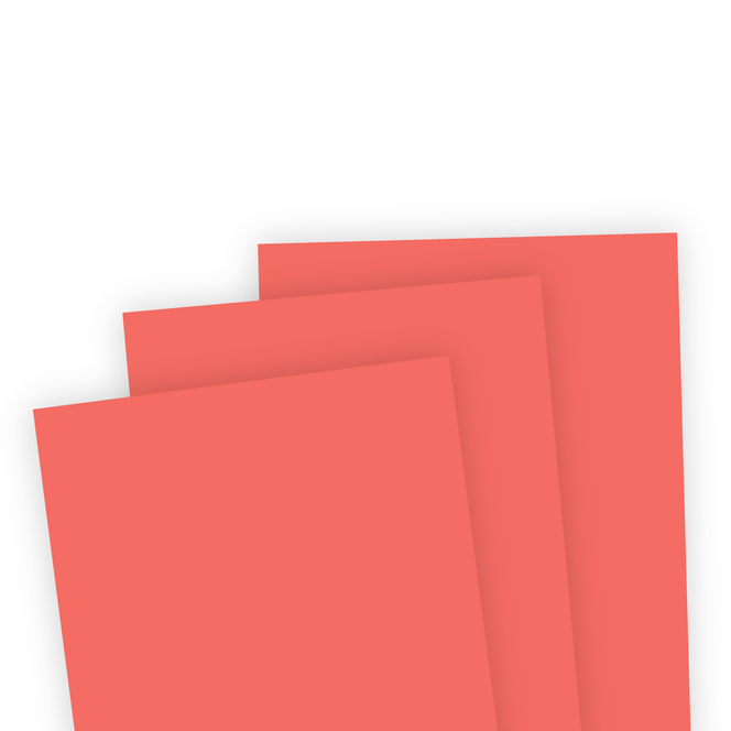 4 pieces of TE premium cardstock - Persimmon, which is an orange color.