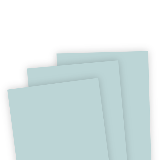 4 pieces of TE premium cardstock - Royal Icing, which is a blue color.