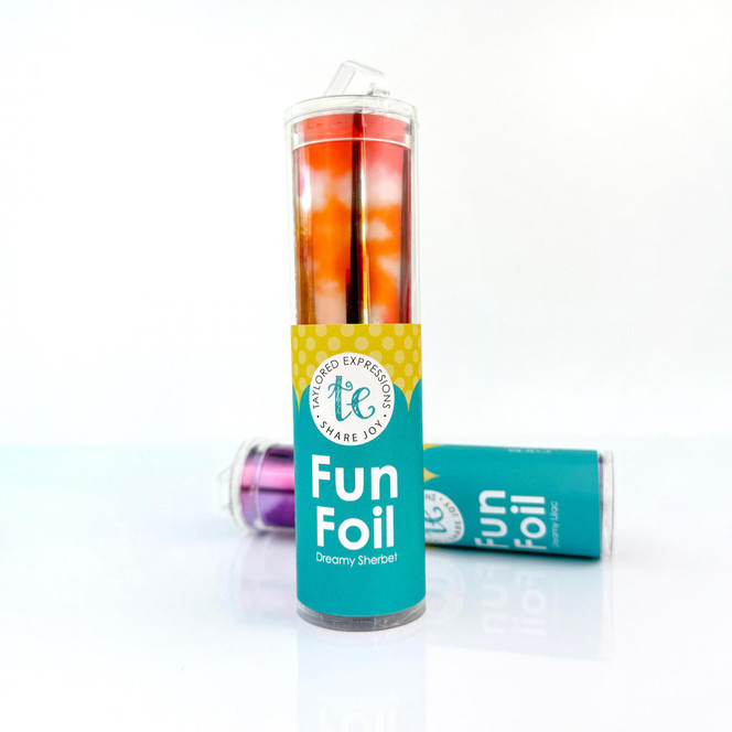 Image of TE Fun Foil - Dreamy Sherbet which creates a orange colored foil for papercrafting.
