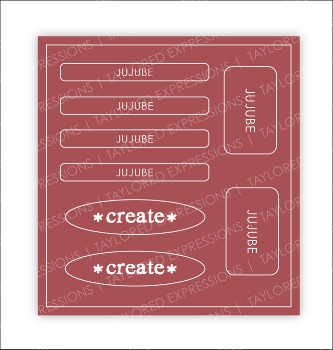 Love to Label Sticker Sheet - Jujube