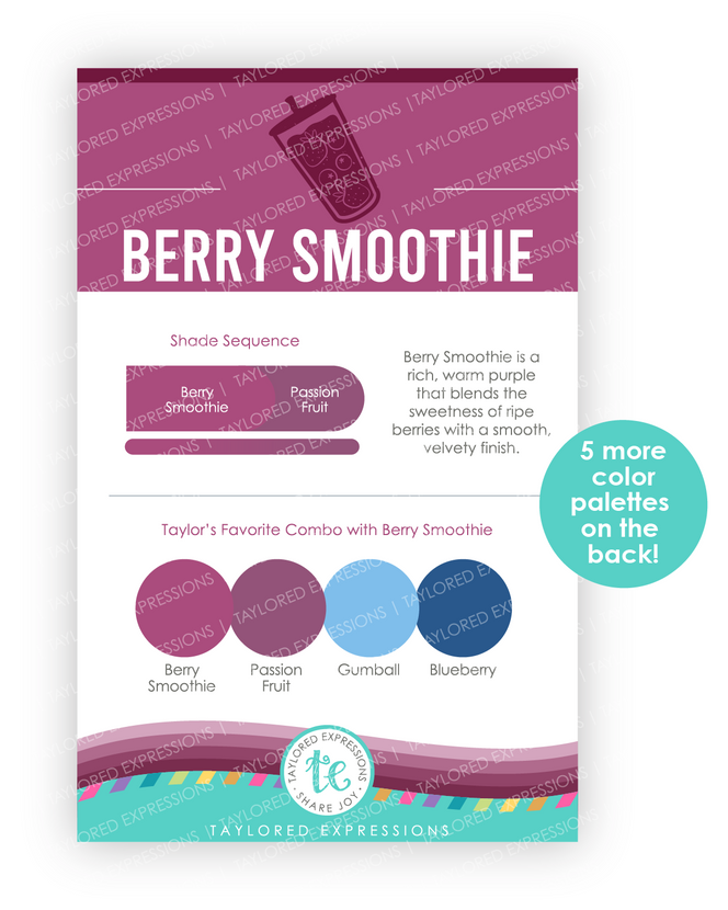 Palette Playbook - Berry Smoothie