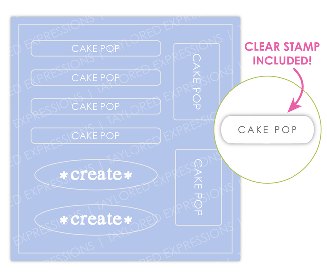 Graphic of Love to Label Sticker Sheet - Cake Pop which is used to organize Cake Pop colored items.