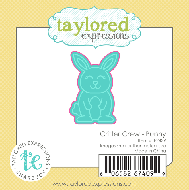 Graphic of Critter Crew Die - Bunny used to create a bunny for papercrafting.