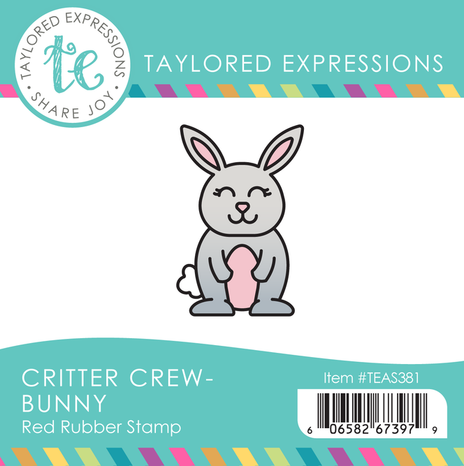 Graphic of Critter Crew Stamp - Bunny which is a bunny used to stamp for papercrafting.