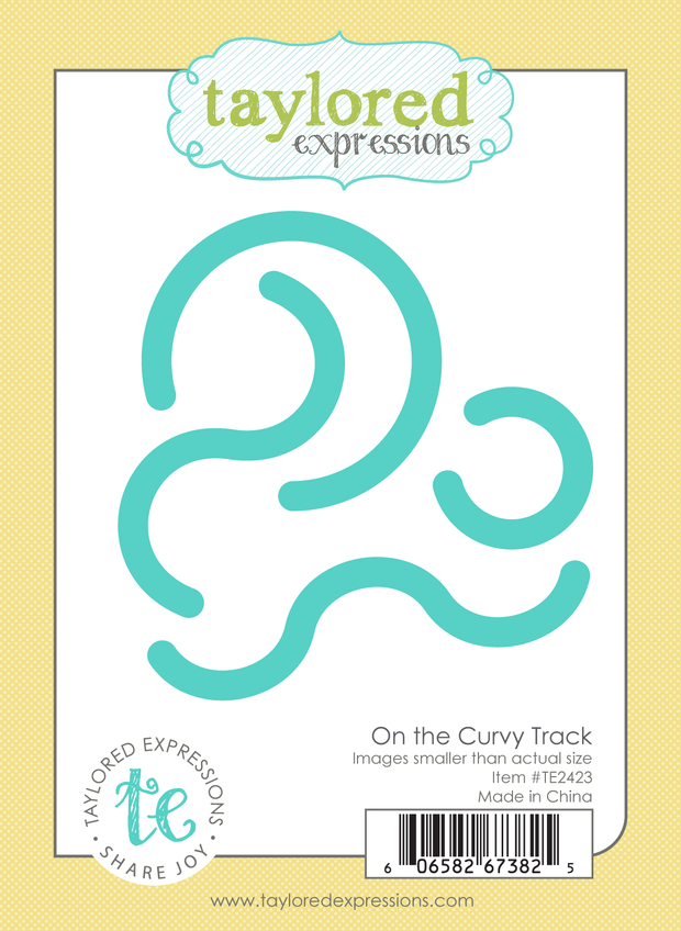 Image of On the Curvy Track Die Set which has curvy lines used for papercrafting.