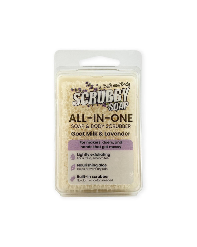 Scrubby Soap - Lavender Goat's Milk