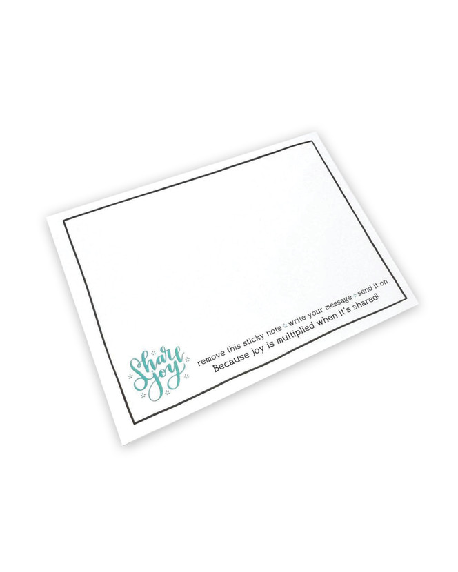 Image of Share Joy! Sticky Notes - A2 - Horizontal which are sticky notes.