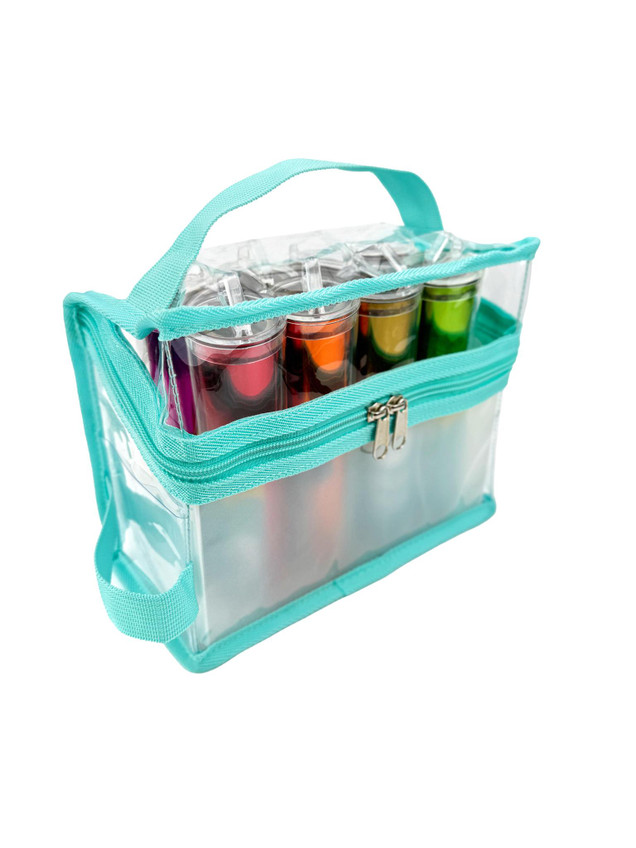 Image of Zip & Go Bag - Karen with fun foil inside to show space.