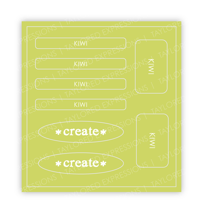 Graphic of Love to Label Sticker Sheet - Kiwi which is a green color.